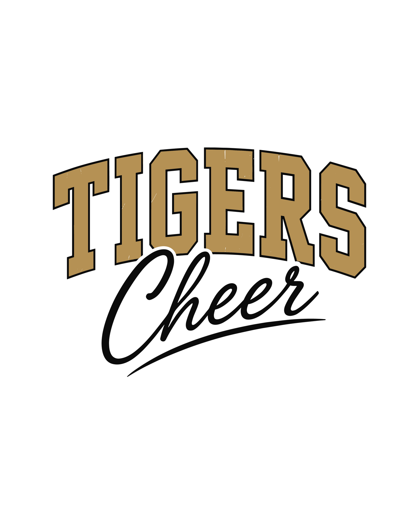 Tigers Cheer Varsity Decal 6"